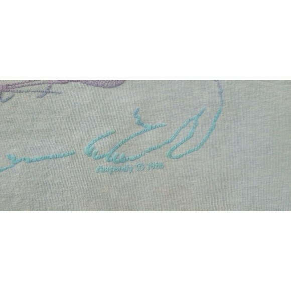 1986 Rhapsody Hanes Beefy T-Shirt * XL Flying Cat Blue Single Stitch Shirt E15 - Picture 8 of 10